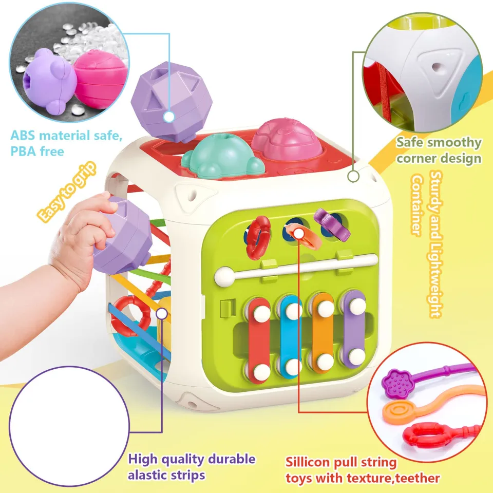 Baby Montessori Toys for Year Old Boy Girl Gifts, Shape Sorter