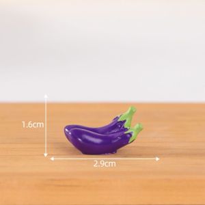 SBX346 Cute Vegetable Figurines Miniatures Mini Resin Crafts Vegetable Model Festive Supplies Realistic Simulation Vegetable Basket Micro Landscape Ornaments