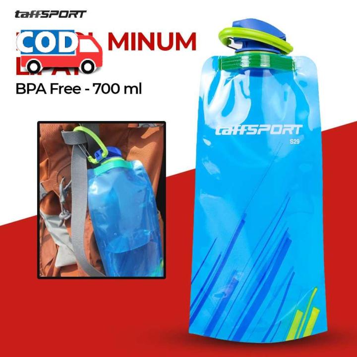 Botol Air Minum Lipat Traveling BPA Free Praktis Mudah Dibawa