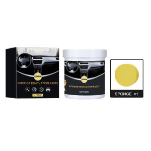 Rayhong Car Care Interior Polish Paste Leather Seat Sofa Leather Cleaner Cleaning Products for Upholstery Detailer Dashboard Refresh Aging Plastic And Leather Surface Renovated Coating Paste (100g)