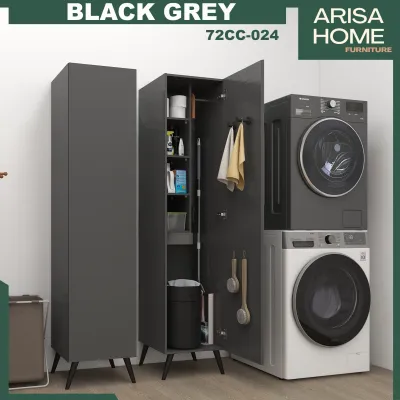 ArisaHome Cleaning Cabinet 1 Door / Kitchen Cabinet / Multi Purpose Cabinet Plastic Leg / Storage Cabinet / Almari Dapur