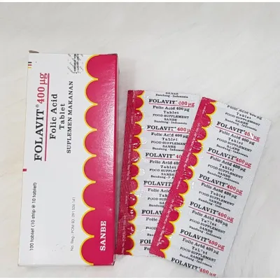 Folavit 400 Mcg Strip 10 Tablet - Suplemen Asam Folat Ibu Hamil