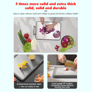 Cutting Board Versatile Stainless Steel Adjustable Splash-proof Corrosion Protection