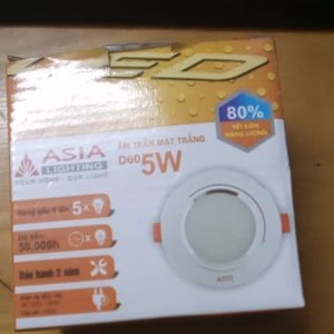 Đèn led âm trần D60-5w Asia