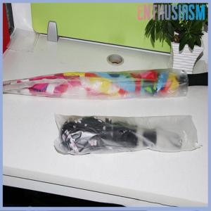 【Enthusiasm】🌟🌟【Hot Sale】🎈 100Pcs Dùng Một Lần Ô Túi Trong Suốt Không Thấm Nước Nhựa Ô Bìa Cho Sảnh Khách Sạn Ô Cửa Túi