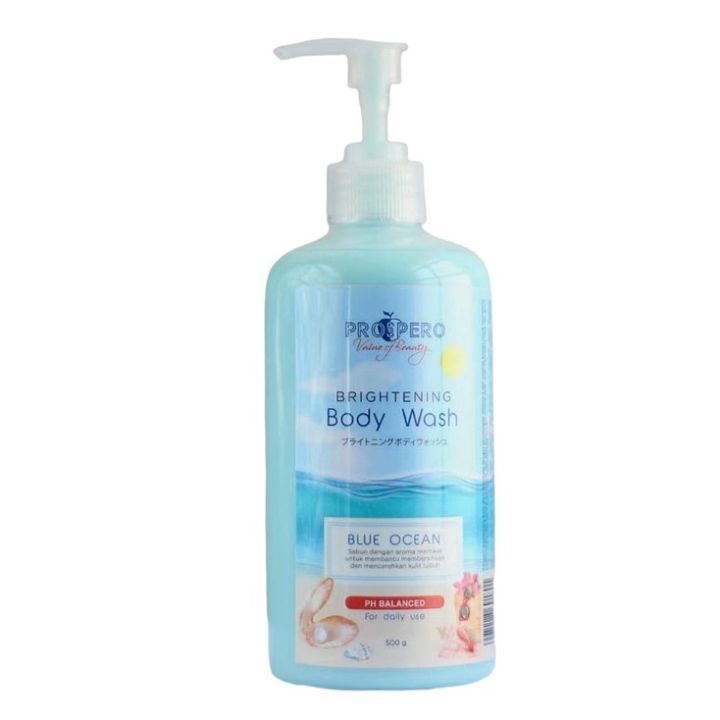 Prospero Brightening Body Wash Blue Ocean 500 ml Lazada Indonesia