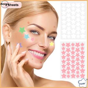 Follow Get More【Metonna】 72 80Pcs Colorful Cute Star Heart Shaped Acne Treatment Sticker Invisible Acne Cover Pimple Patch Skin Care