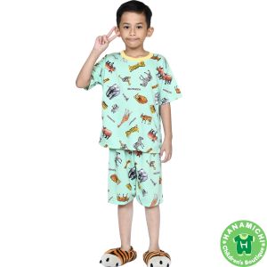 Kiminori MOIZ.ST Setelan Baju Tidur Anak Lengan Pendek