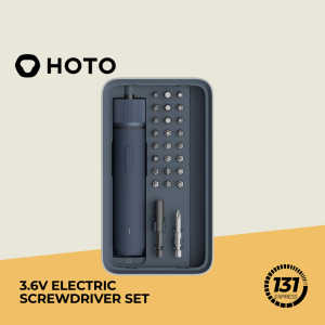 HOTO 3.6V Electric Screwdriver - Adjustable Powerful Torque LED Light USB-C Rechargeable Compact