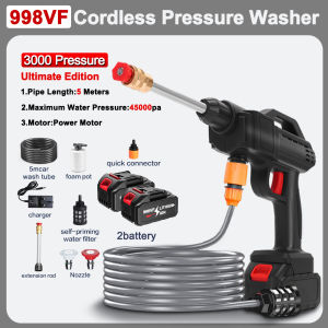 999VF Cordless Water Jet Car Wash Pump High Pressure Water Jet Cleaner Cordless Water jet Portable Car Washer Car Wash Water Jet Pump