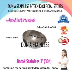 Batok Stainless 3in (304) aksesoris stainless steel