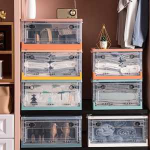 Container Box Lipat TY-41002 Penyimpanan Serbaguna Beroda Plastik Dual Lid vs48x rak lemari kotak baju sepatu mainan makanan