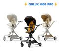 Xe đẩy gấp gọn cho em bé CHILUX M06 Pro - Đèn xe phát sáng, chế độ giảm sốc. Xoay 360 độ. 