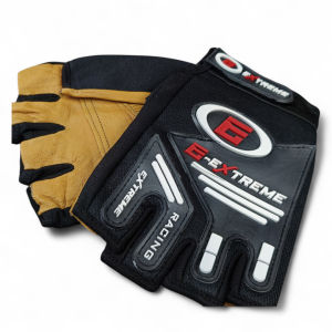 Sarung Tangan Motor Pria Bahan Kombinasi Kain dan kulit Anti Slip