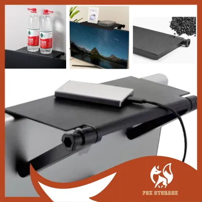 Screen Top Shelf TV Top Rack Monitor Computer Screen Punch-Free Router Storage Box_电视机顶置物架显示器电脑屏幕免打孔路由器收纳盒_Rak Atas TV Monitor Skrin Komputer Kotak Storan Penghala Tanpa Tebuk