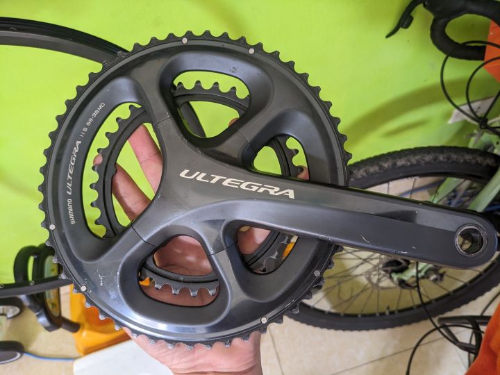 đùi dĩa giò đĩa xe đạp shimano ultegra 6800 11s 53/39 172.5mm hàng tháo ...