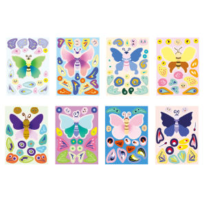 【SG Stock】8 Sheets Unicorn Make a Face Stickers Creative Face Changing Decals Cute & Hilarious Expression Stickers for Party Prank Photo Decoration DIY Scrapbook Journal Phone Case & Laptop Decor Reusable Self-Adhesive Stickers for Kids Adults