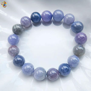 Premium Grade Rare Colorful Duo Bao Tanzanite Bracelet