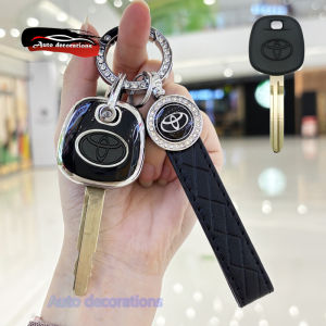 สำหรับโตโยต้าที่หุ้มกุญแจสำหรับโตโยต้า Vios Camry Hilux แชมป์2024 2025ต้องการเคสกุญแจรถยนต์สำหรับรถโตโยต้ากุญแจรีโมตเคสขอบเงิน