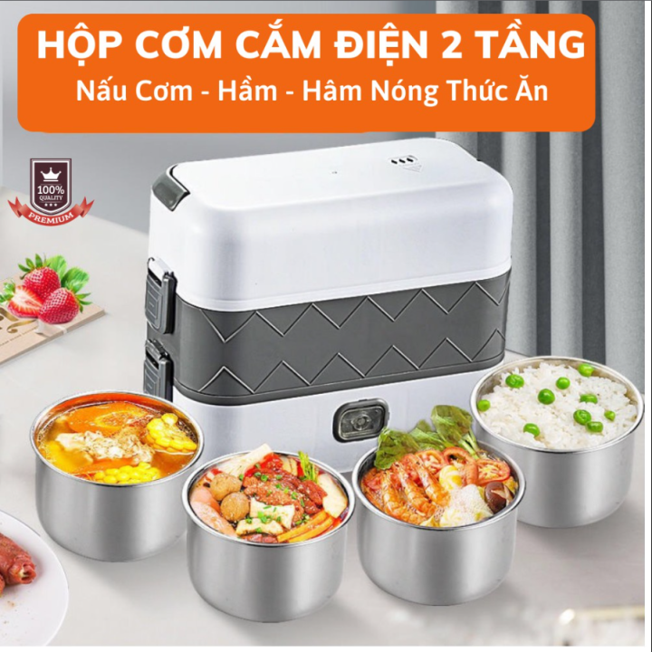 Hộp Cơm Cắm Điện Nội Địa Nhật,nấu & hâm nóng thức ăn tự động ngắt - Nồi ...