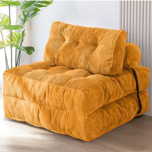 Foldable Sofa Bed 2-in-1 Floor Sofa Chair | Space Saving Portable Sofa Mattress | High Density Foam Guest Bed for Small