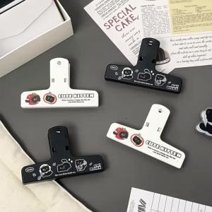 Cartoon Stationery Clips - multipurpose small clips - for papers receipts snack bags and journal pages - creative DIY supply - easy to organise and suitable for everyday projects - please check the