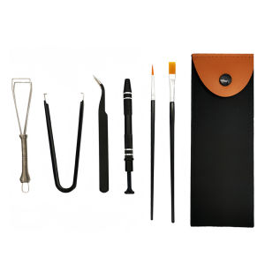 4-6PCs Keyboard Cleaning Tool Kit Metal Keycap Puller Stem Holder Switch Puller Lubrication Brush