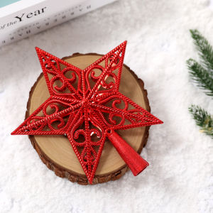NUVOX Christmas Tree Top Sparkle Star Hang Xmas Decoration Ornament Treetop Topper Christmas Tree Decor Decorative Christmas star for Table Top Ornament Reusable