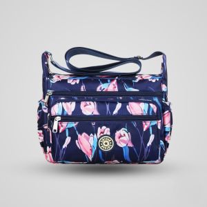 Tas Selempang Wanita Nylon (Waterproof) Motif Bunga Fashion Import Kekinian - YS02