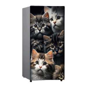 Stiker Kulkas 1 pintu Ukuran 120 cm x 60 cm Bagian Depan Saja ( COD)