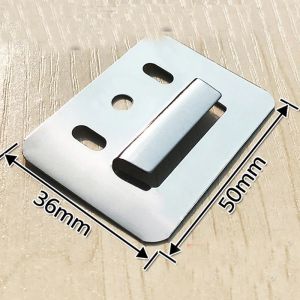 Klip Wallboard Wallpanel WPC 36mm x 50mm Braket Kuat Anti Karat untuk Panel WPC Papan Kayu (100 Pcs)