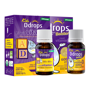 Ddrops Kids Health Pack – Vitamin A&D3 600 IU Probiotics DHA & Calcium | Strong Bones & Immunity