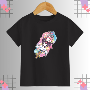 KOKO IMPORT - Baju Kaos Anak Kuromi Melodi Cinamorol Es Krim Ice Cream Perempuan Umur 2-16 Tahun