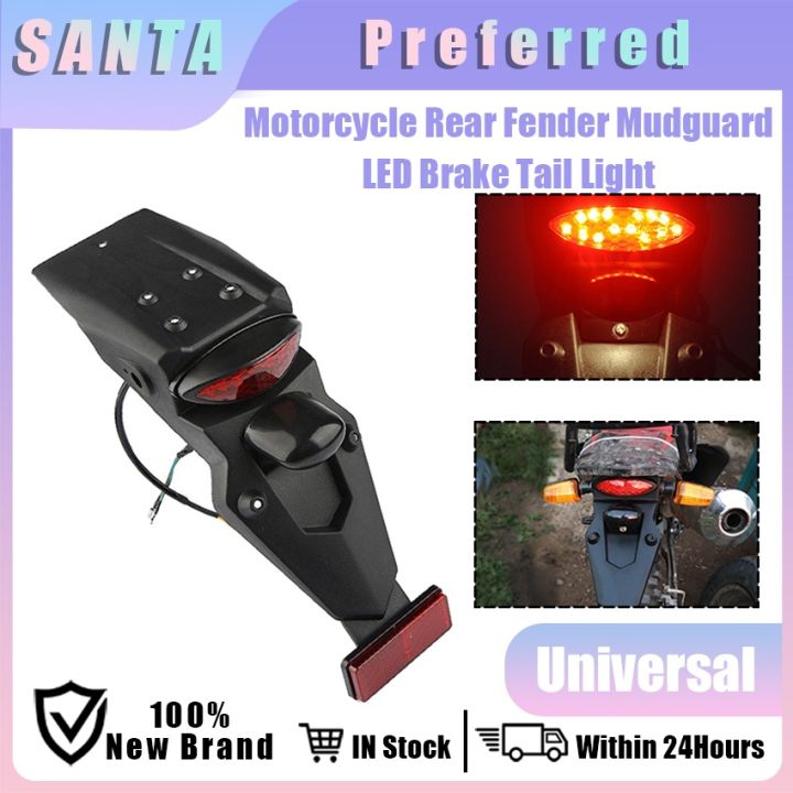 Dirt Bike LED Enduro Rear Fender Stop Brake Tail Light Lamp Dual Sport Universal | UK Dirt Bike LED Enduro Rear Fender Stop Brake Tail Light Lamp Dual Sport Universal | UK