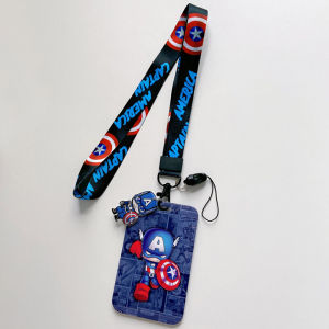 จี้สายคล้องคอแบบที่ใส่บัตรประชาชนจากดิสนีย์ซูเปอร์ฮีโร่สุดเท่ที่ยึดป้ายที่ประตูของเด็กชายพวงกุญแจผู้ชายที่ทำงานของขวัญเคสหนังสือรับรอง