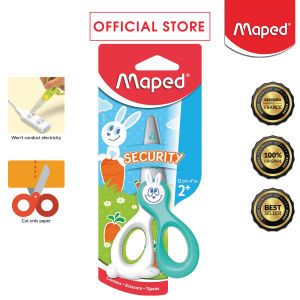 Maped Kidi Cut Kid Scissors with Safety Blades Cuts Paper Only for Both Left and Right Hand Use