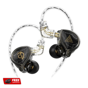 QKZ HBB Professional Earphone Titanium Composite Diaphragm Dynamic Earphone HD Resolution KOL Tuning Tone Earphones with Microphone