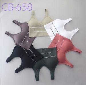 CB-658 สปอร์ตบราตัวยาว  Sport bra ผ้าคอตตอน ครอปบรา บราไร้โครง bra ชุดชั้นในหญิง เสื้อใน ผู้หญิง เสื้อในสตรี สายเดี่ยวครึ่งตัว บราสาวอวบ