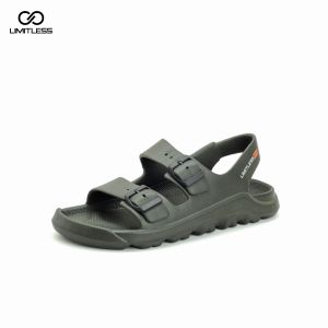 LIMITLESS Sepatu Sendal Pria Dewasa Casual Trendy Santai Sandal Cowok Slop Gunung Kasual Anti Slip Ringan Kekinian Empuk Outdoor Hiking Terbaru