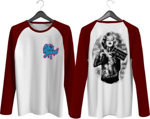KAOS RAGLAN PRIA LIFE S GOOD \ KAOS RAGLAN PRIA LENGAN PANJANG\ ATASAN PRIA / KAOS MURAH / KAOS DISTRO / KAOS SIMPLE / T-SHIRT PRIA