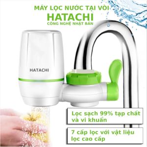 [Chính Hãng] Máy lọc nước tại vòi HATACHI Cao Cấp Lõi Lọc gốm ceramic Nước Tinh Khiết 7 Lớp Loại Bỏ 99%Tạp Chất