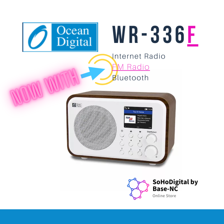 Ocean Digital WiFi Radio WR336F, FM Radio, Bluetooth Receiver, Remote APP Control, Line