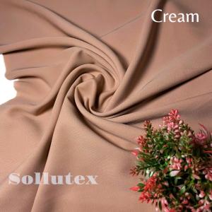 Kain Wolfis Wolpeach Premium Luxury Eceran Harga Per 1 meter Lebar 15m Bahan Gamis Abaya Jilbab Syari Warna Polos Lembut Dan Jatuh