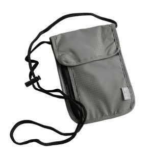 SR2N Waterproof RFID Passport ID Bag Nylon Multi-Functional Document Pouch Portable ID Credit Card Holder Travel