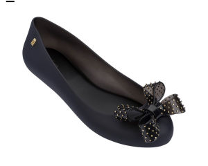 Melissa Melissa space love V20 ปีใหม่โบว์ตื้นรองเท้าส้นแบน