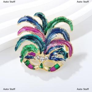 [COD] Auto Stuff เข็มกลัดขนนกเคลือบแฟชั่นสำหรับผู้หญิงสำหรับใส่เป็นของขวัญ