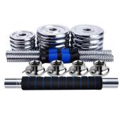 20KG Adjustable Dumbbell Set for Men & Women | Barbell + Dumbbell 3-in-1 Home Gym Fitness Equipment with Carry Case