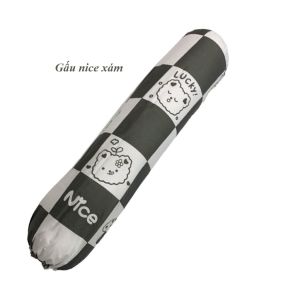 (XẢ HÀNG) Vỏ gối ôm poly cotton mẫu KẺ RÂU áo gối dài nhiều mẫu đẹp bao gối ôm người lớn 30x100cm có dây dù rút kéo