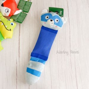 40cm Long Multisqueak Durable Fox Raccoon Crocodile Alligator Durable Plush Pet Dog Puppy Cat Soft Tug Toy Squeaker Soun