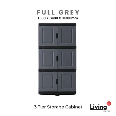 Rak Bertingkat Plastik 3 Tingkat Kabinet Laci Baju Dapur 3 Tier Plastic Cabinet Drawer Storage Cabinet Clothes Kitchen